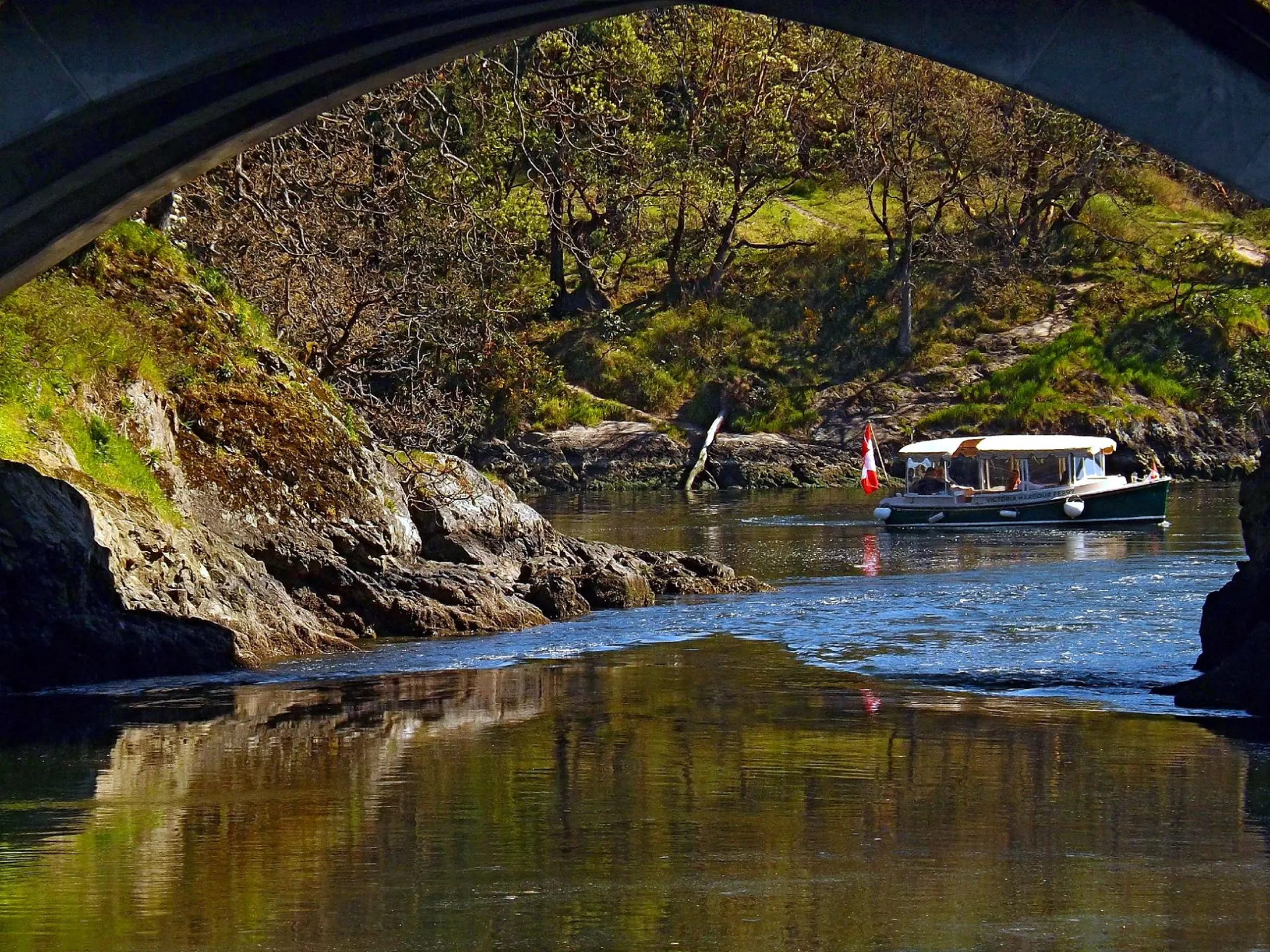 a bridge over a body of water